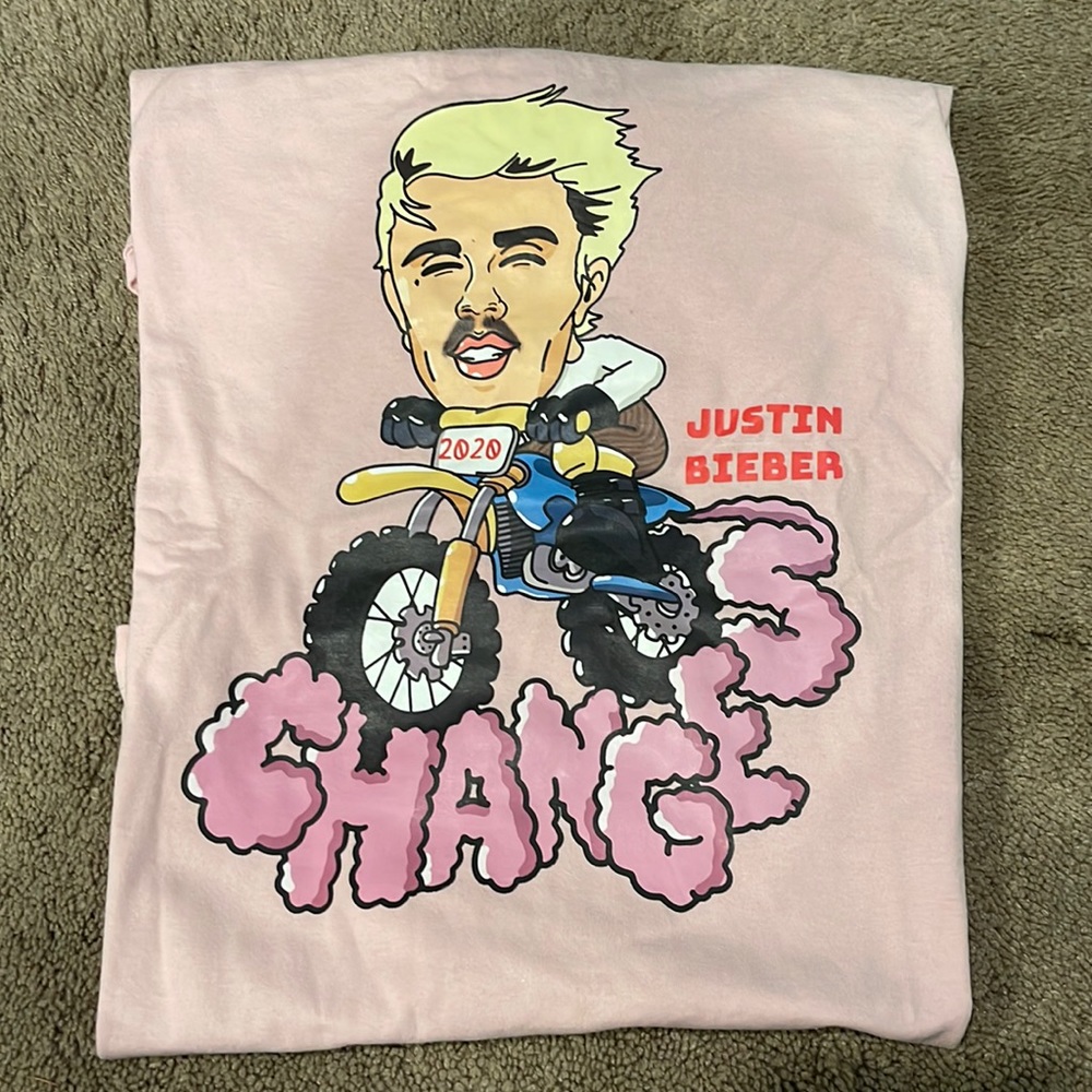 Justin Bieber x h&m 2020 changes T-shirt